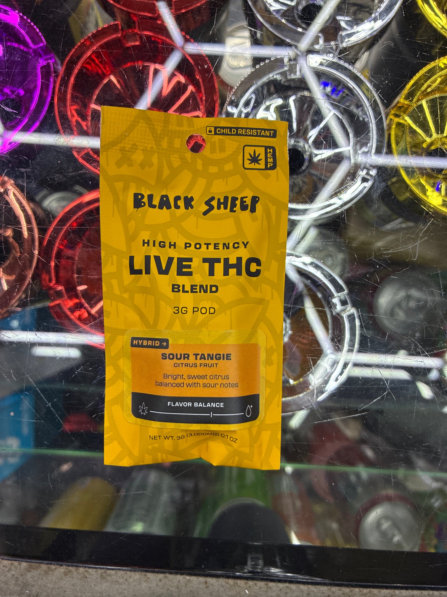 Black sheep live thca 3g pod sour tangie hybrid