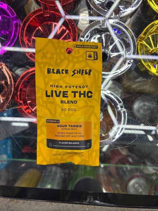 Black sheep live thca 3g pod sour tangie hybrid