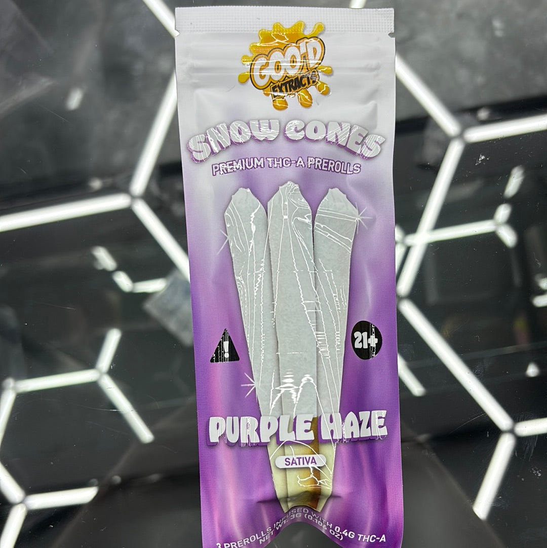 Goo’d snow cones purple haze sativa