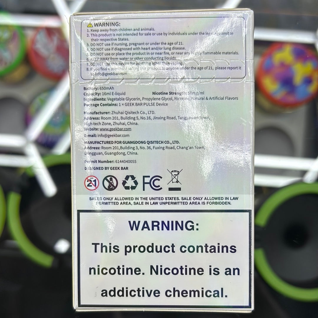 Geek bar pulse strawberry mango
