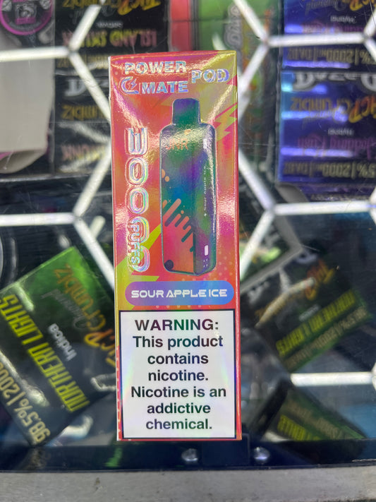 Jnr cmate pod 30k hits sour apple ice