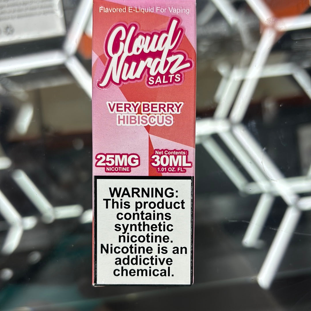 Cloudnurdz salts very berry hibiscus 25mg