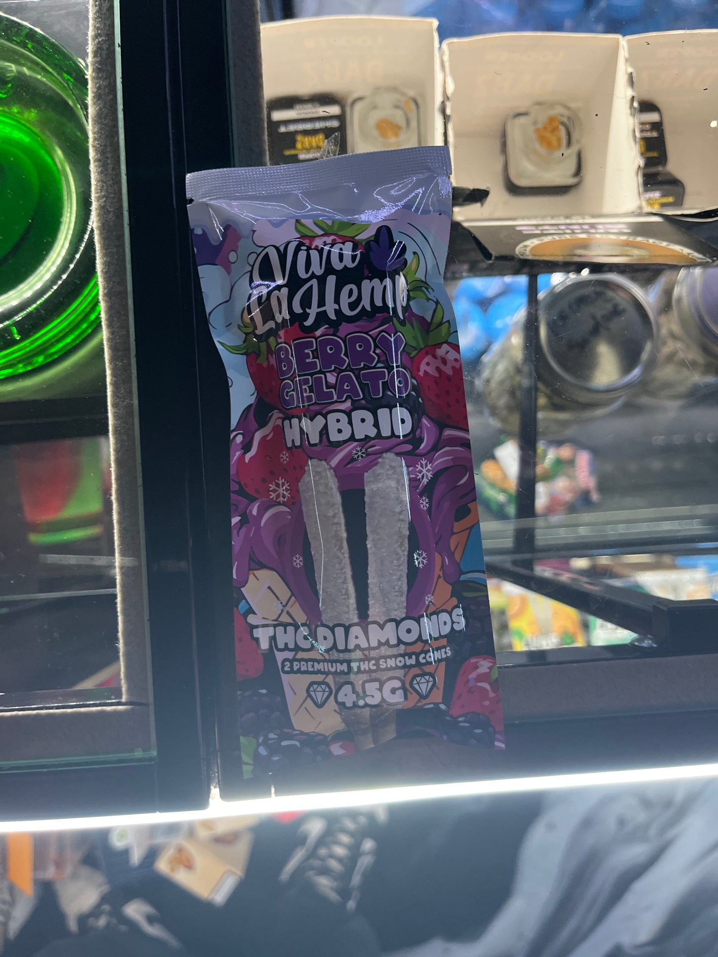 Viva la hemp 4.5g thca diamond preroll hybrid berry gelato