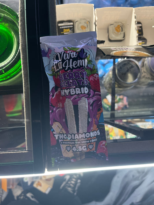 Viva la hemp 4.5g thca diamond preroll hybrid berry gelato