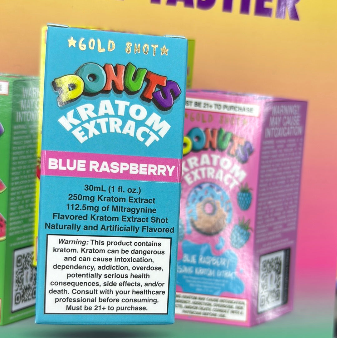 Donuts blue raspberry kratom extract