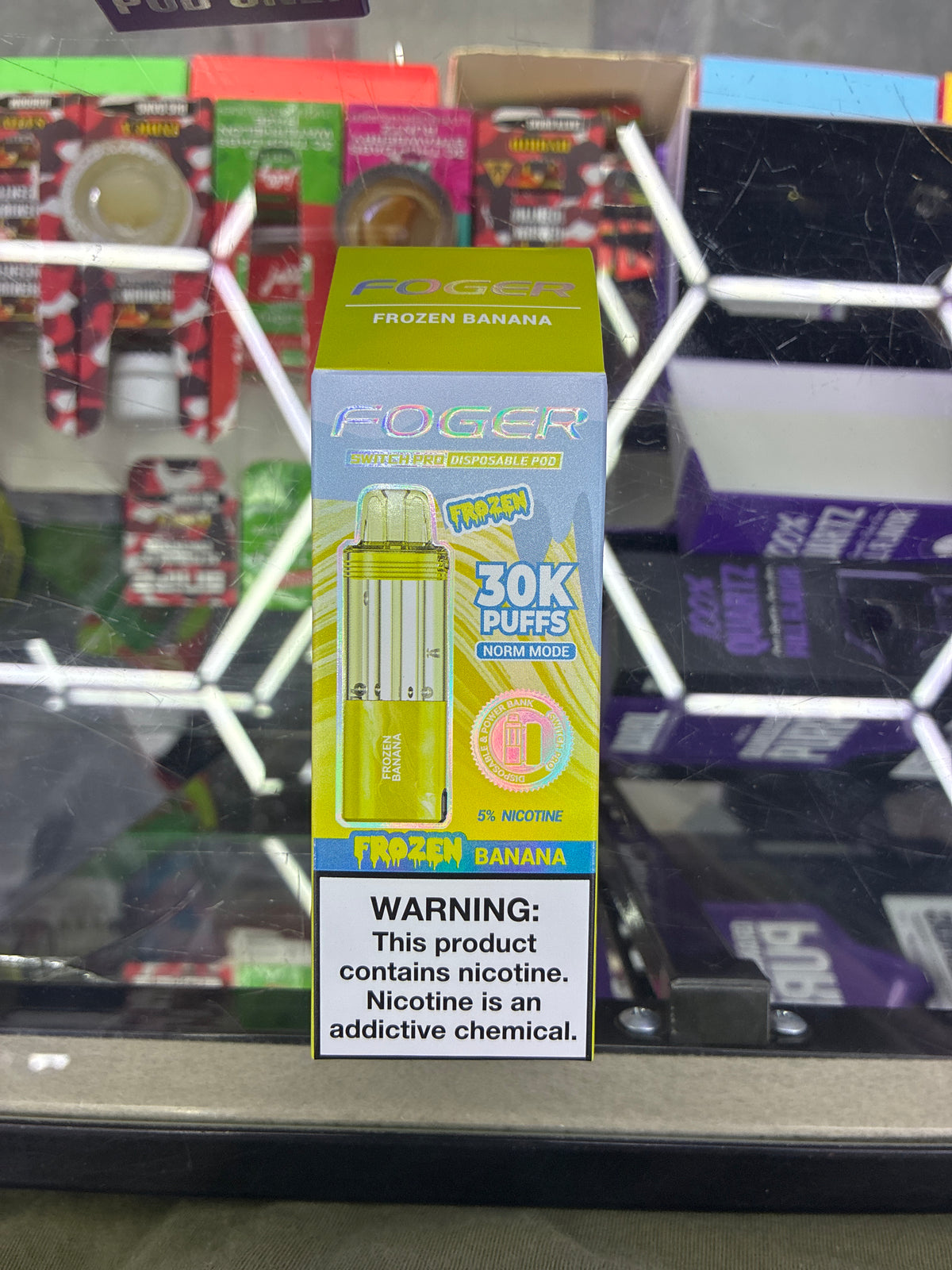Fogger switch pro disposable pod 30k puffs frozen banana