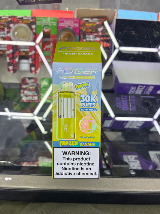 Fogger switch pro disposable pod 30k puffs frozen banana