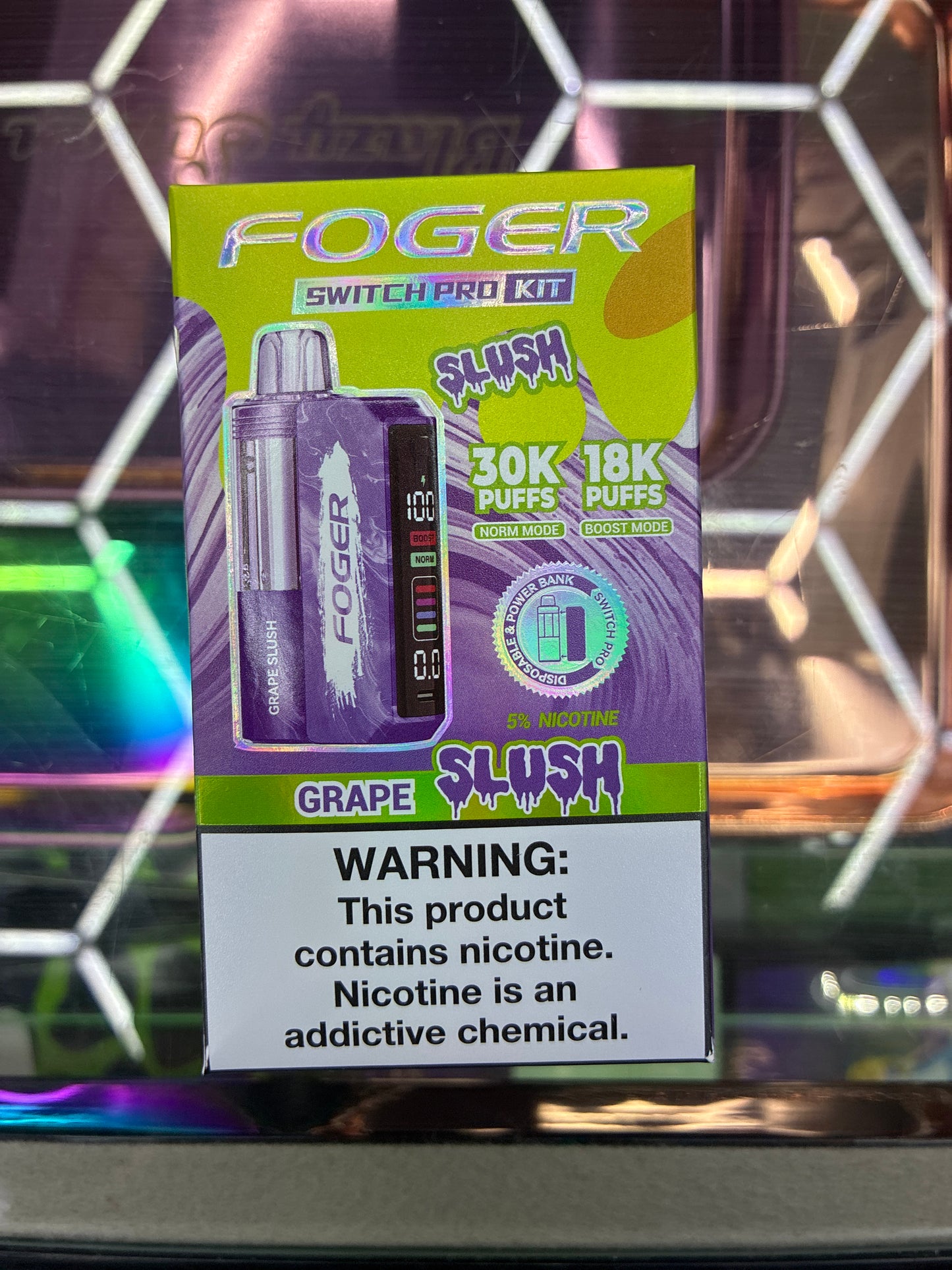 Fogger switch pro disposable kit 30k puffs grape slush