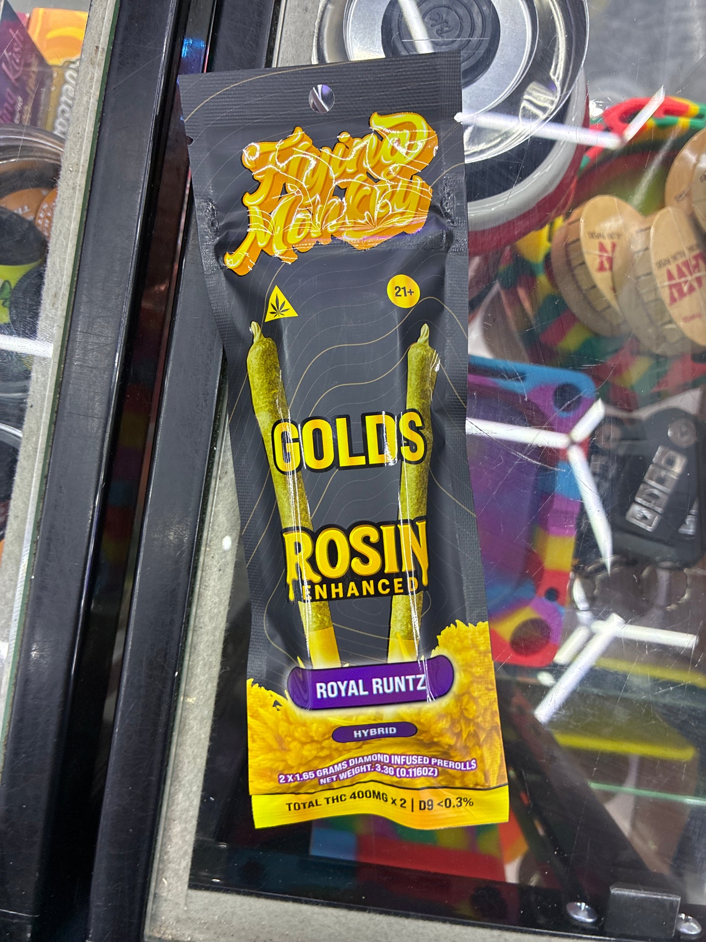 Flying monkey gold rosin enhanced royal runtz hybrid