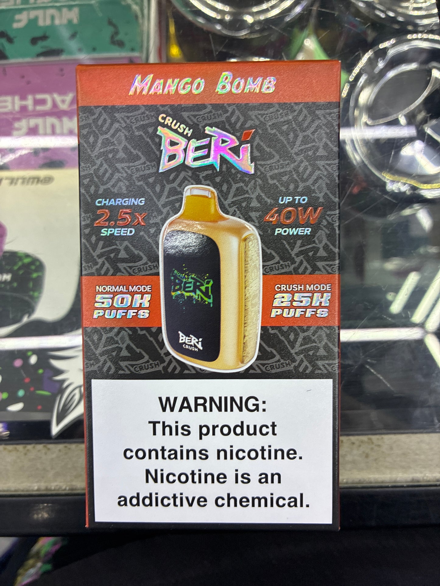 Crush beri mango bomb 50k puffs