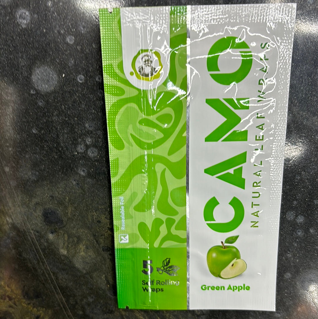 Camo leaf wrap green apple