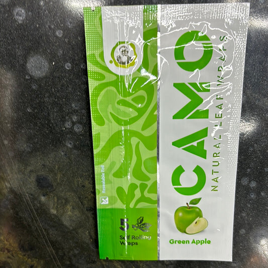 Camo leaf wrap green apple