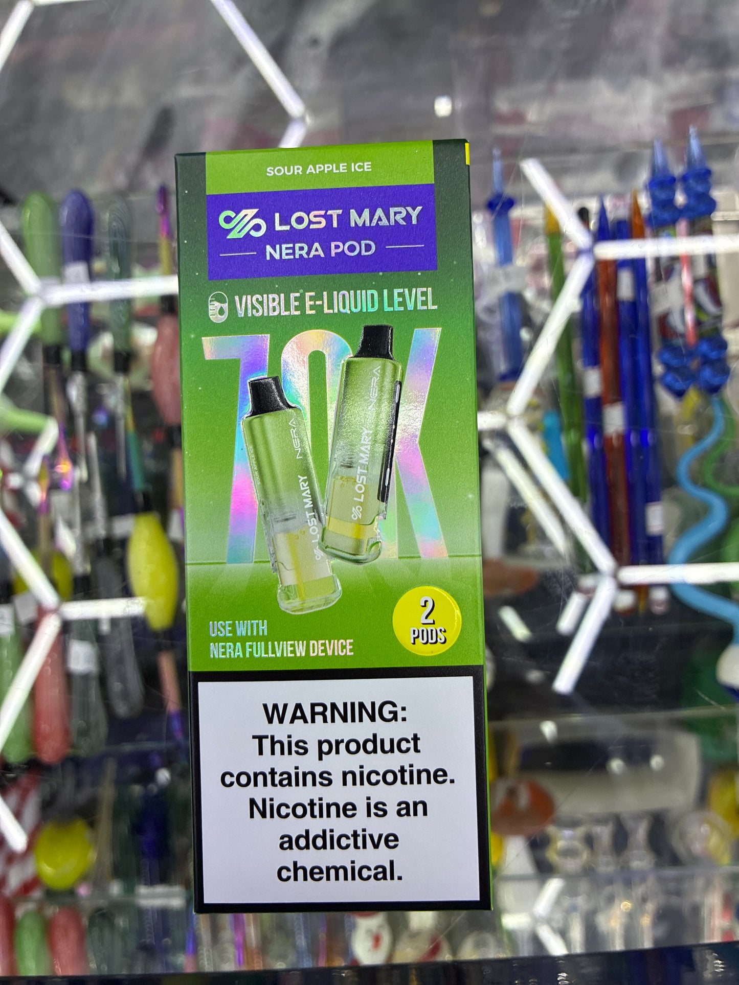 Lost Mary nera pod 2 pods 70k hits sour apple ice