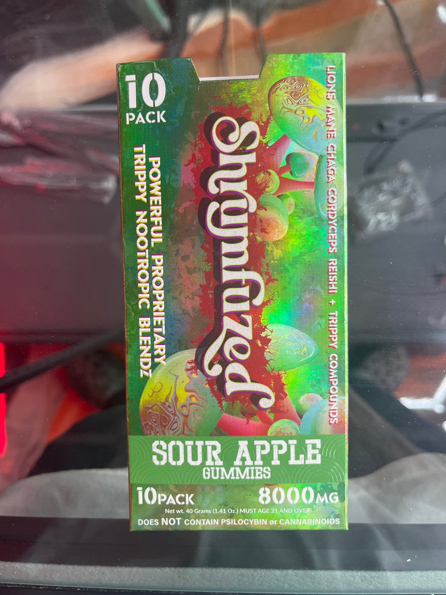 Shrumfuzed  sour apple 10pc 8000mg