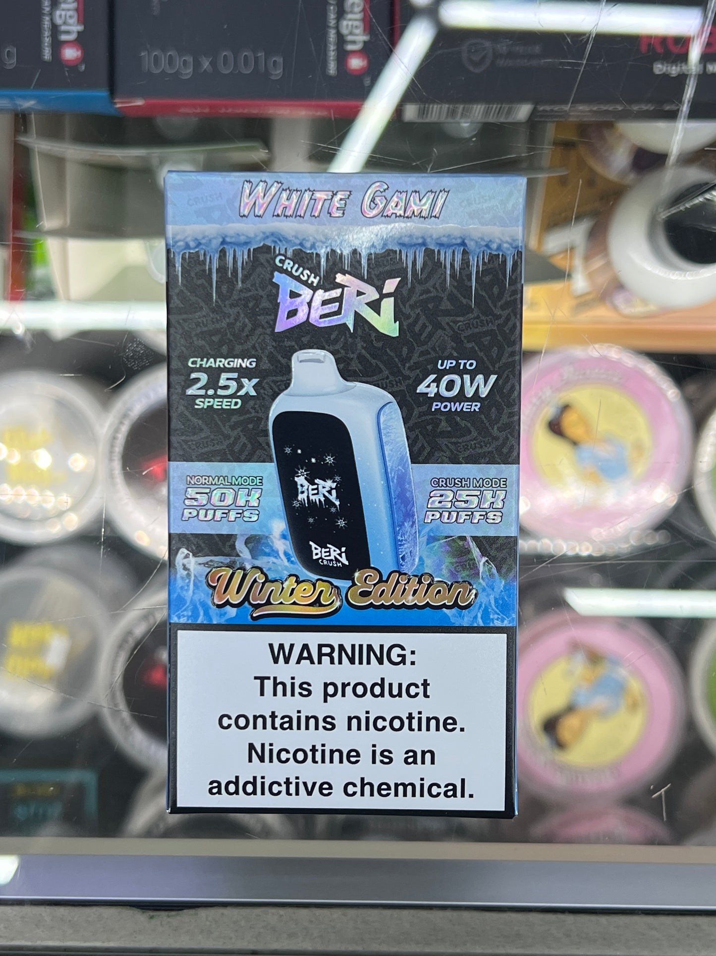 Crush beri white gami 50k puffs