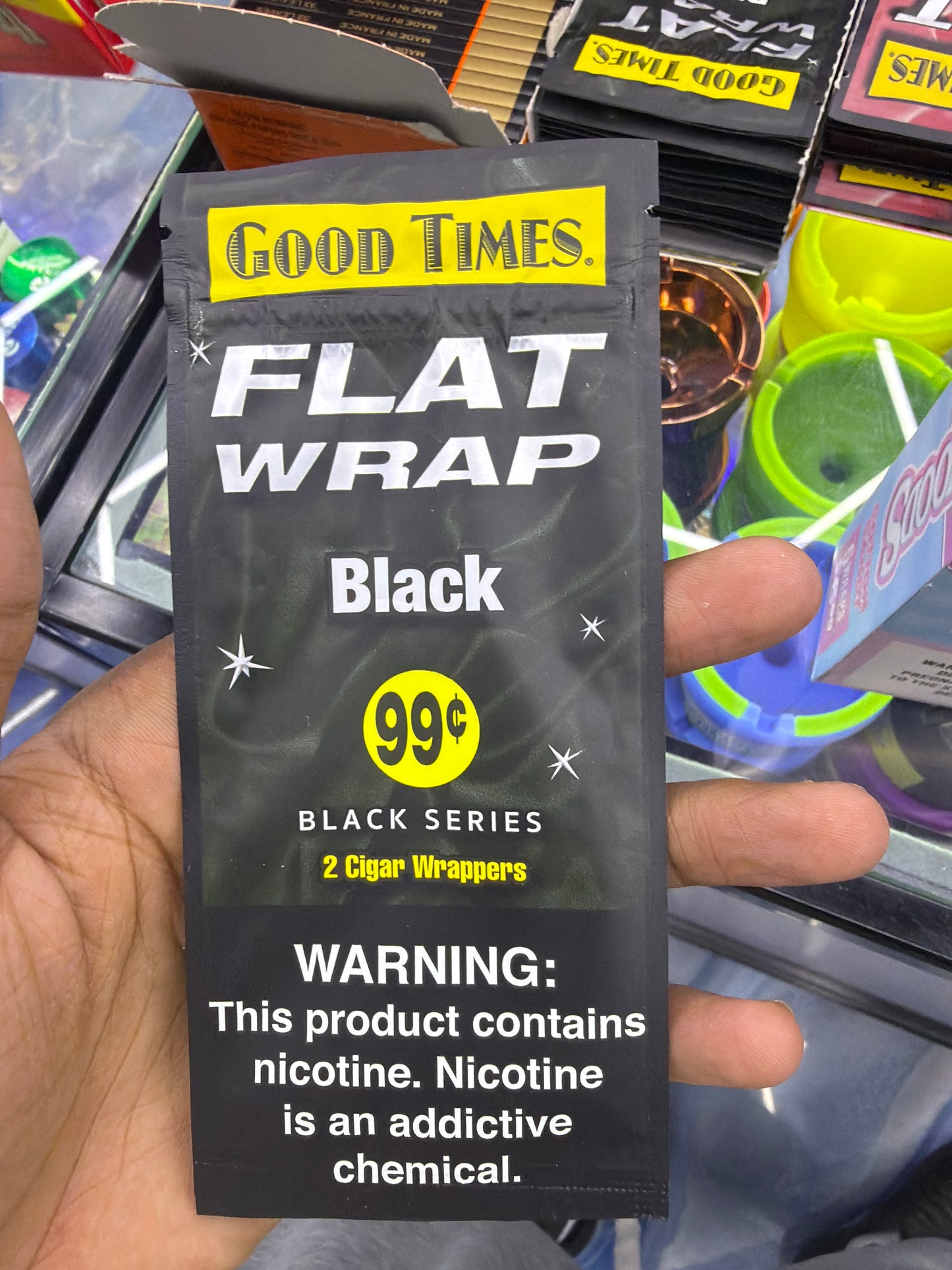 Good times flat wraps black