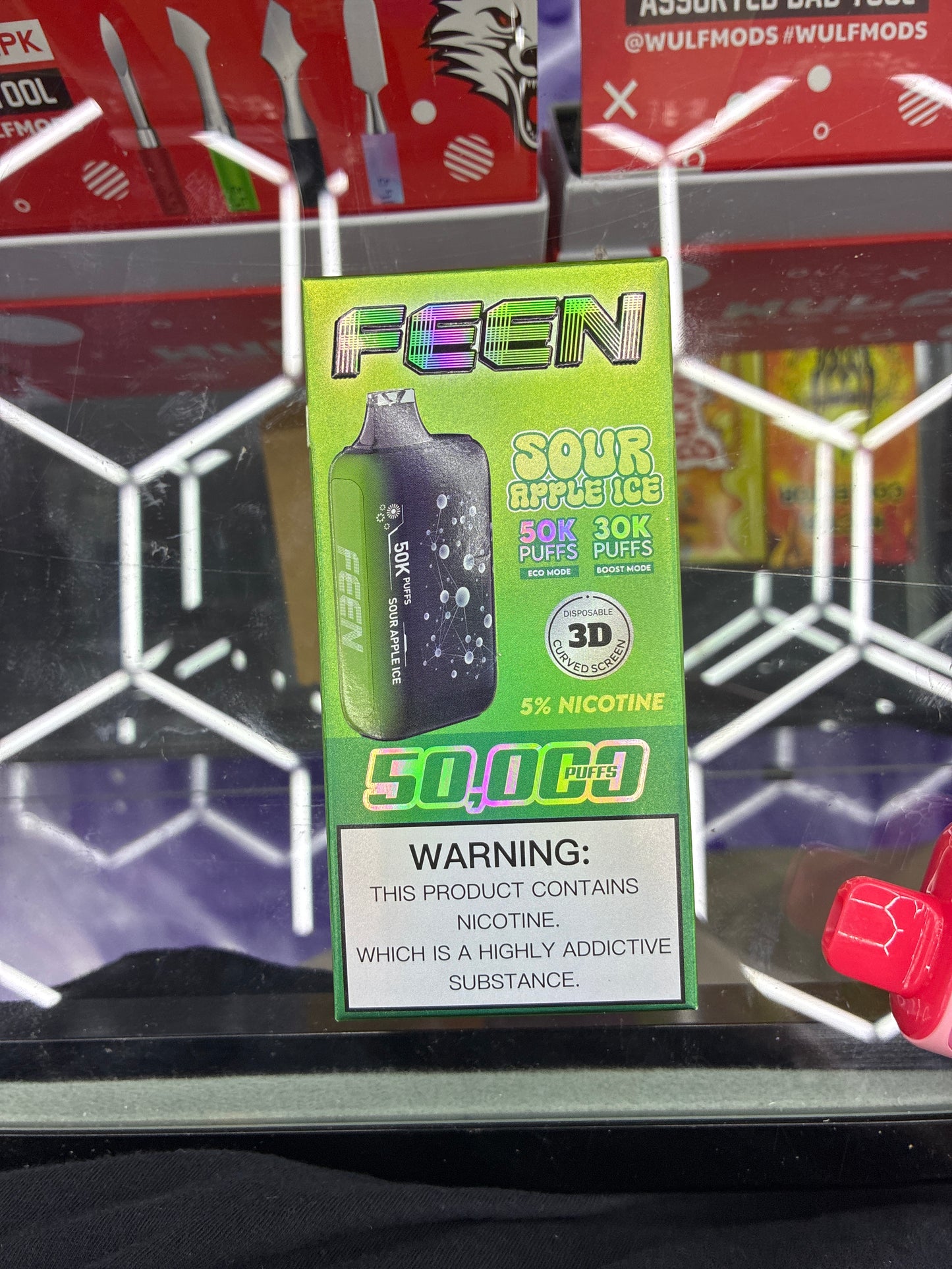 FEEN 50k puffs sour apple ice