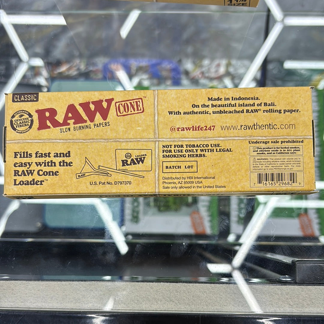 Raw classic 20 cones per pack 1 1/4 ￼