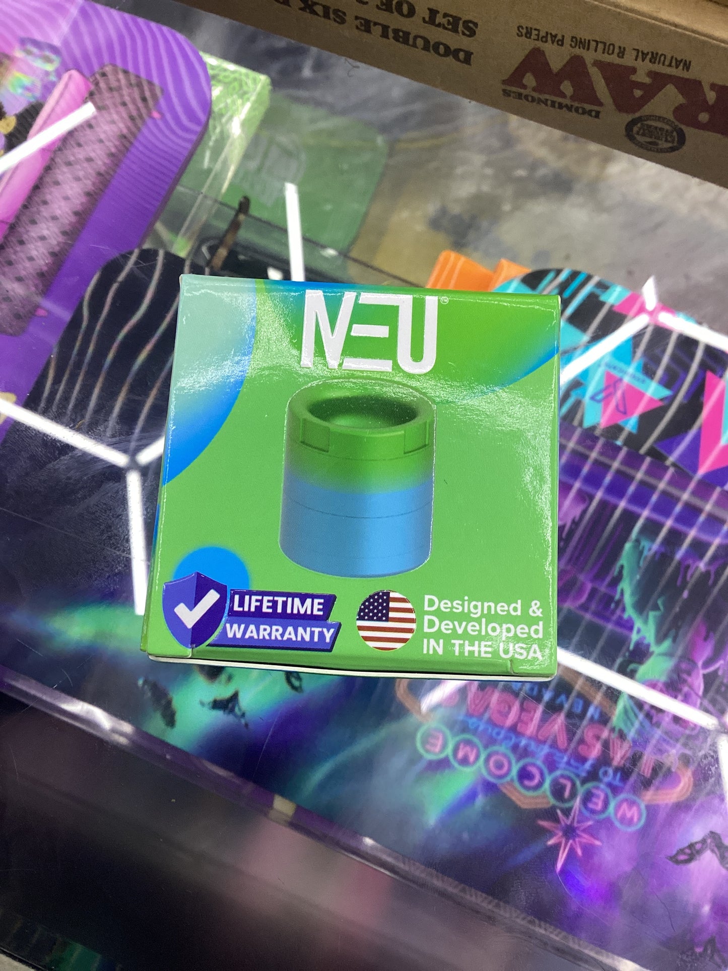 Neu grinder green n blue