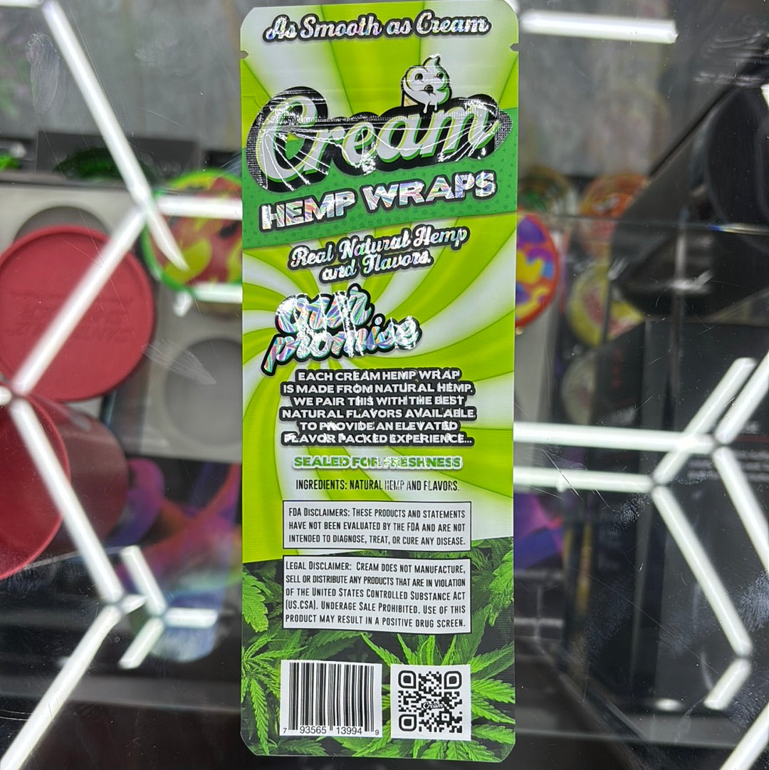 Cream premium hemp wraps natural