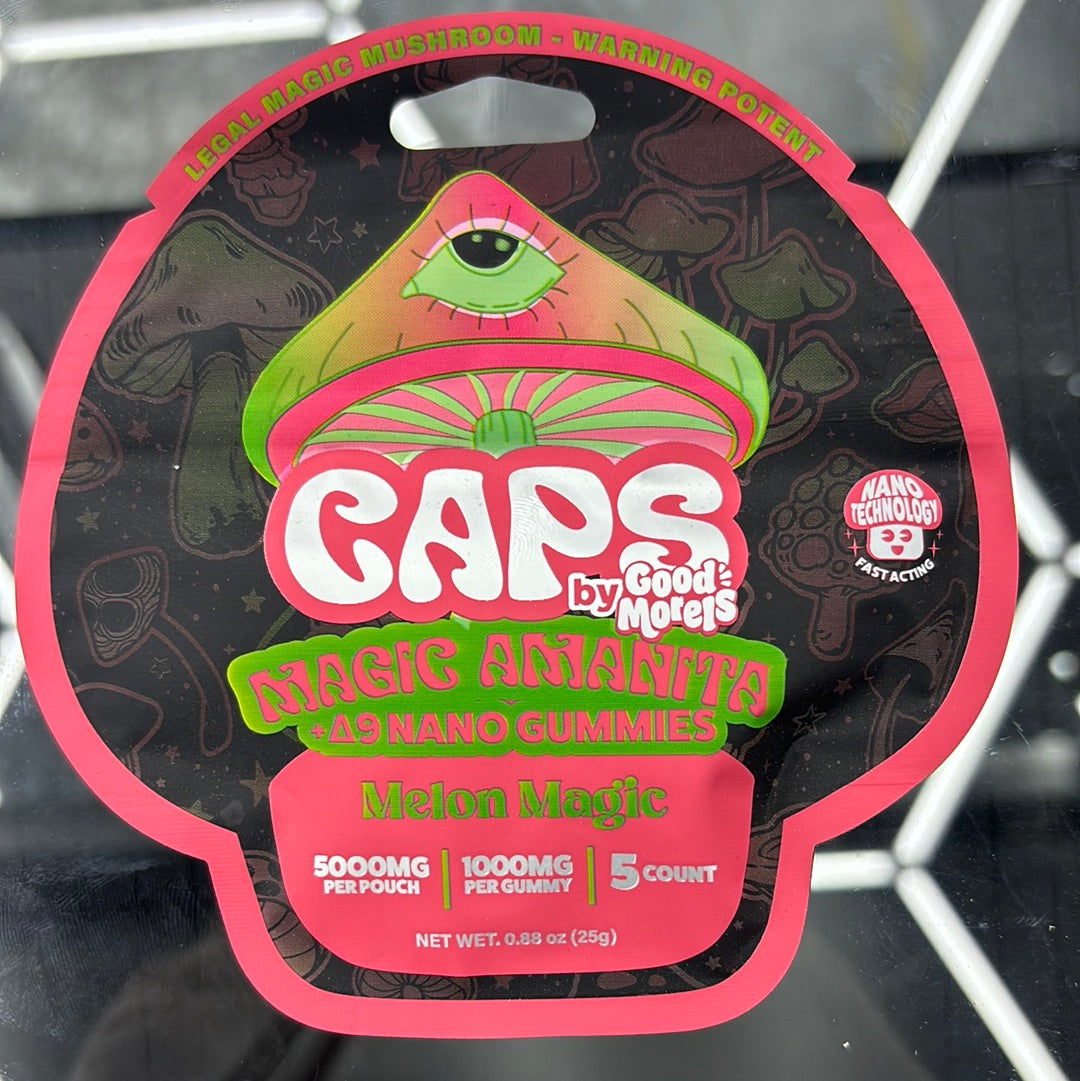 Caps, magical mushrooms, melon magic 5000 mg