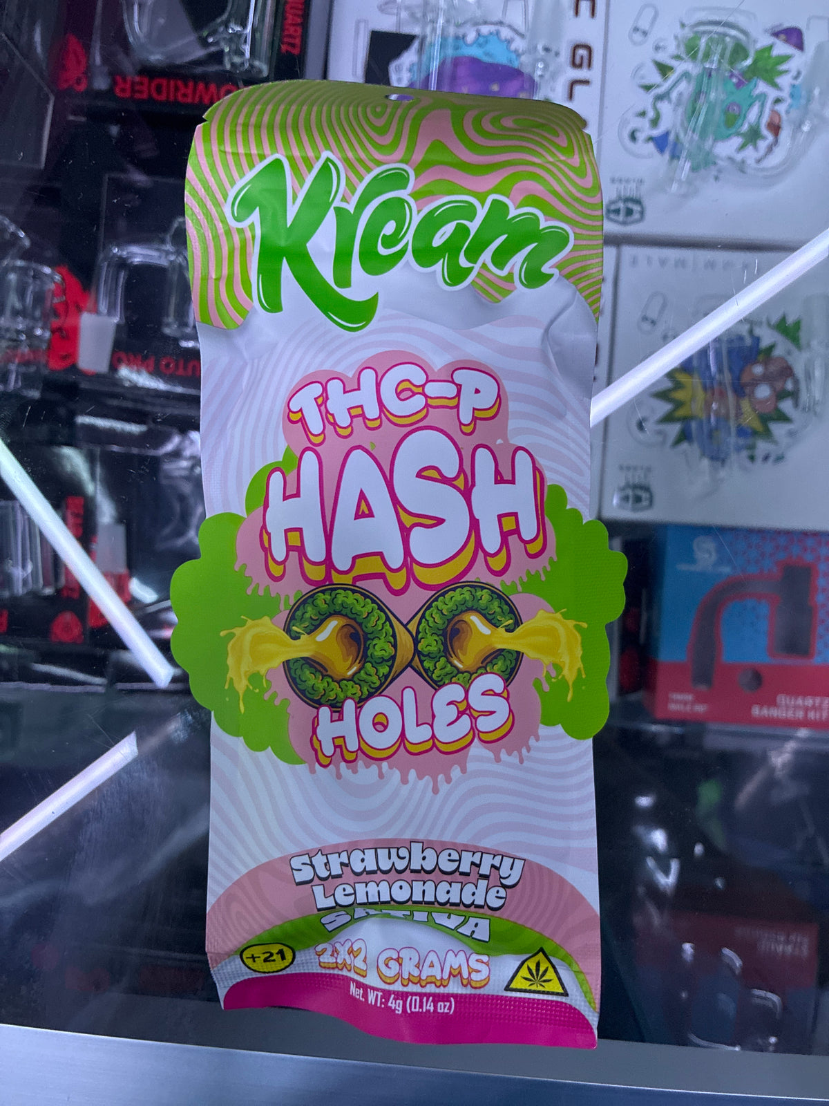 Kream Thc-p hash holes 2gx2ct strawberry lemonade sativa