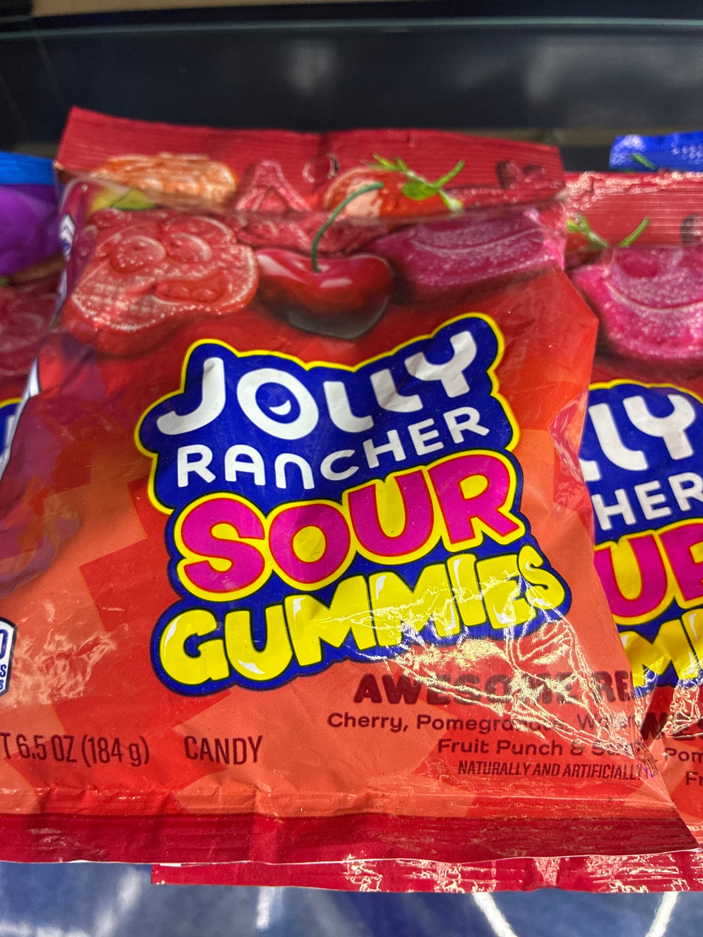 Jolly rancher sour gummies awesome red