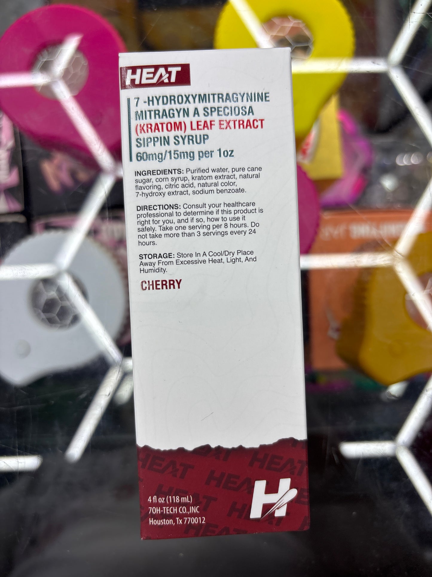 Heat 7 hydroxymitragynine pippin syrup 60mg 15mg per 1oz