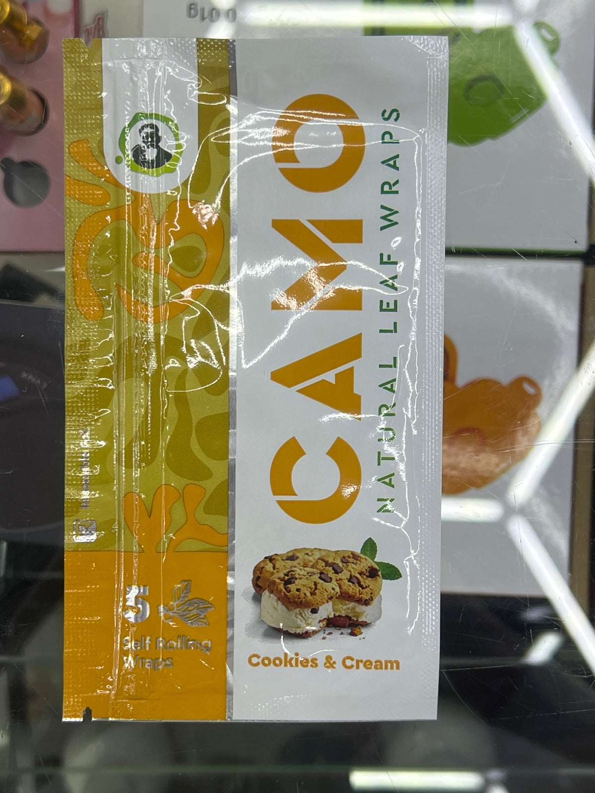 Camo leaf wrap cookies & cream