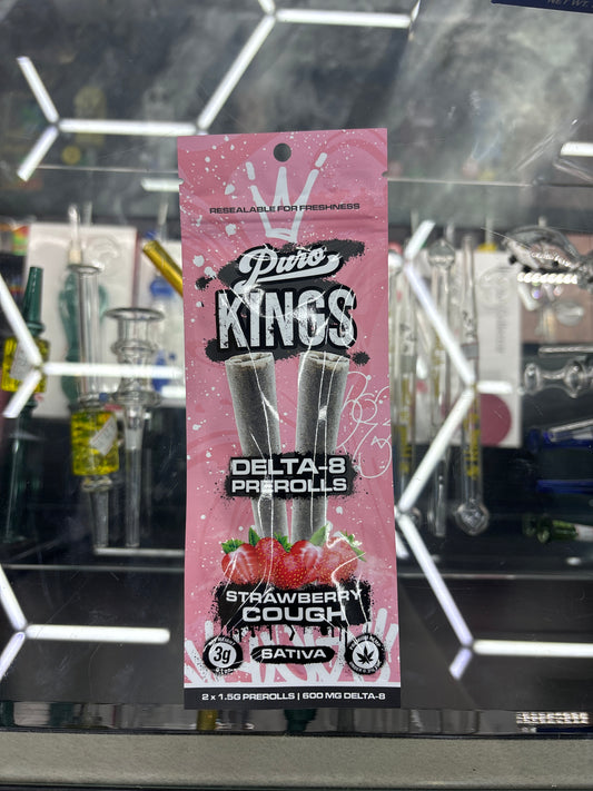 Puro lunarocket strawberry cough, 2X 1.5G pre-roll, relaxing