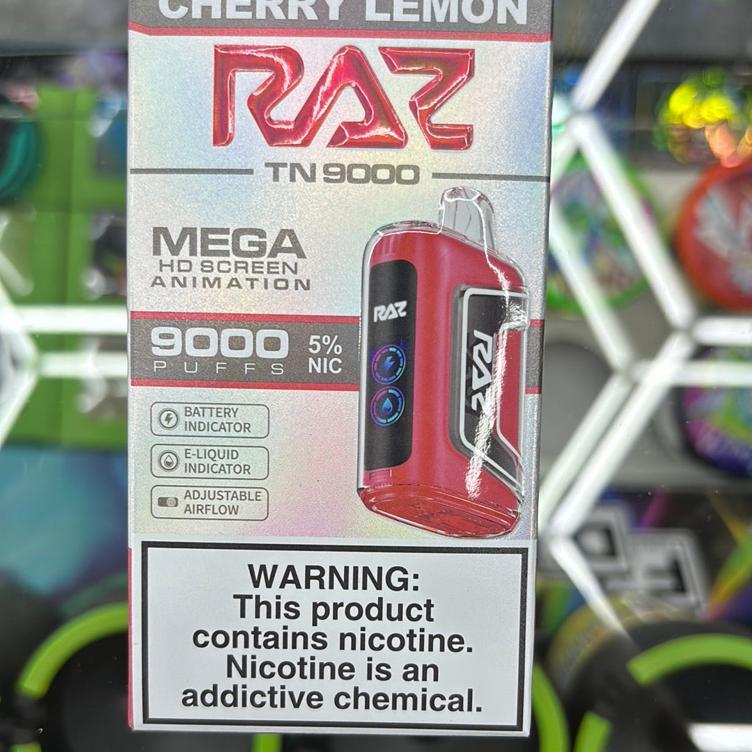 Raz 9000puffs cherry lemon