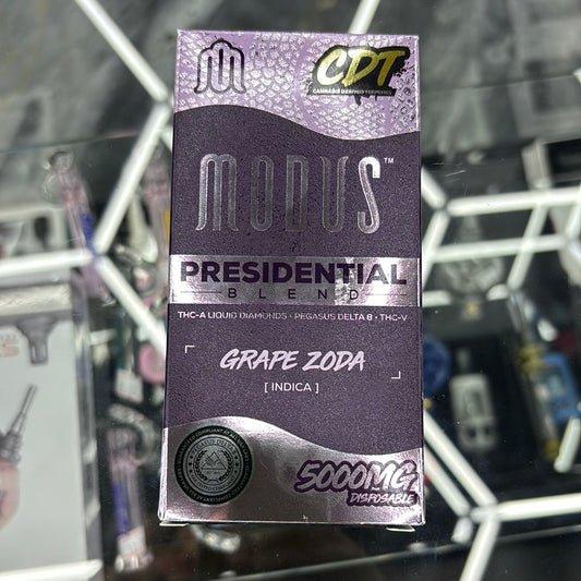 Modus presidential blend grape zoda indica 5G disposable