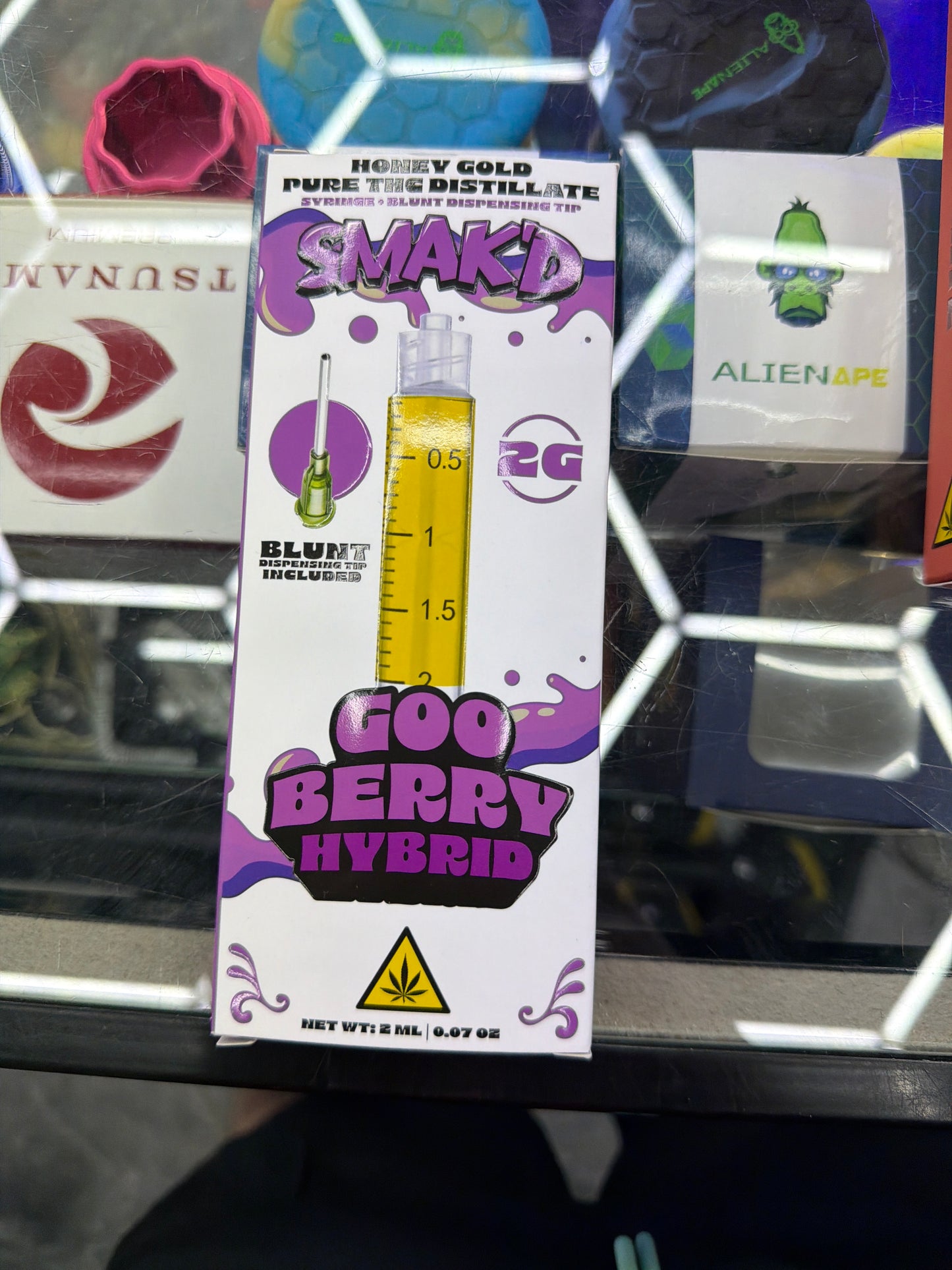 Smak’d Honey gold pure Thca distillate 2g goo berry hybrid