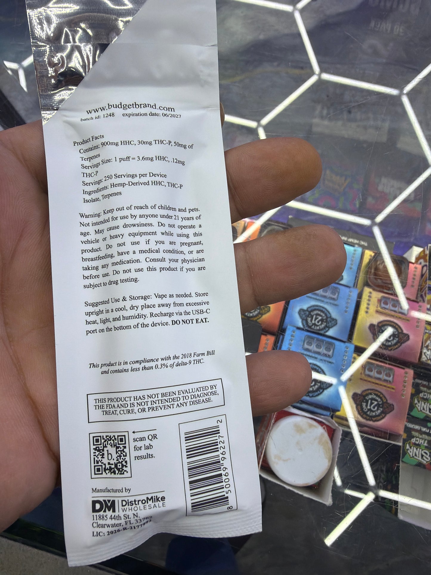 Budget 1 g disposable vape sativa lemon drop
