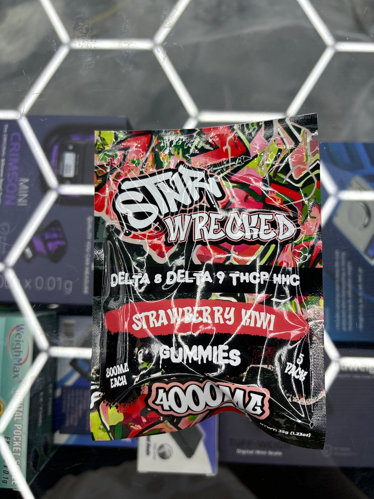 Stnr wrecked strawberry kiwi gummy’s 4000MG 5 pack 800MG each