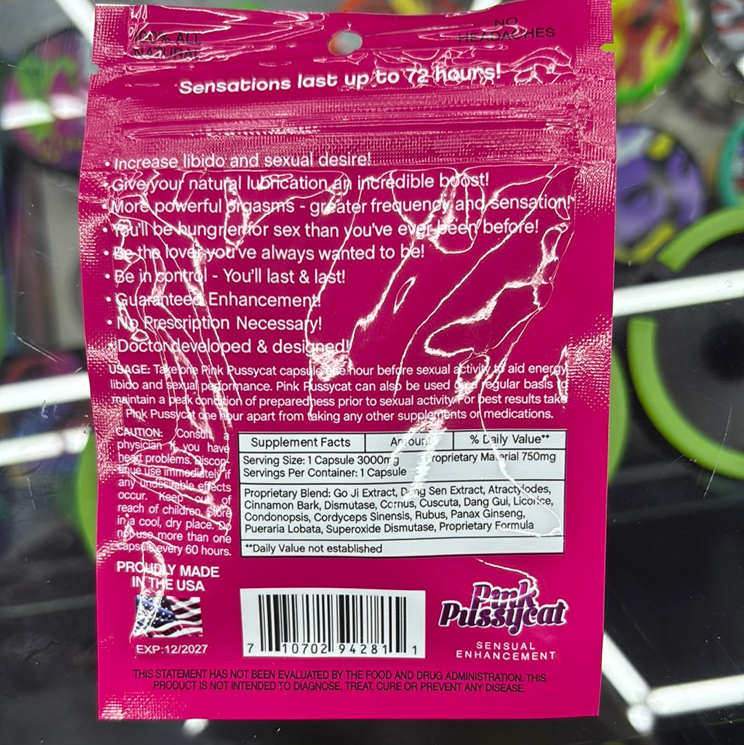 Pink pussycat, sexual enhancement, for women