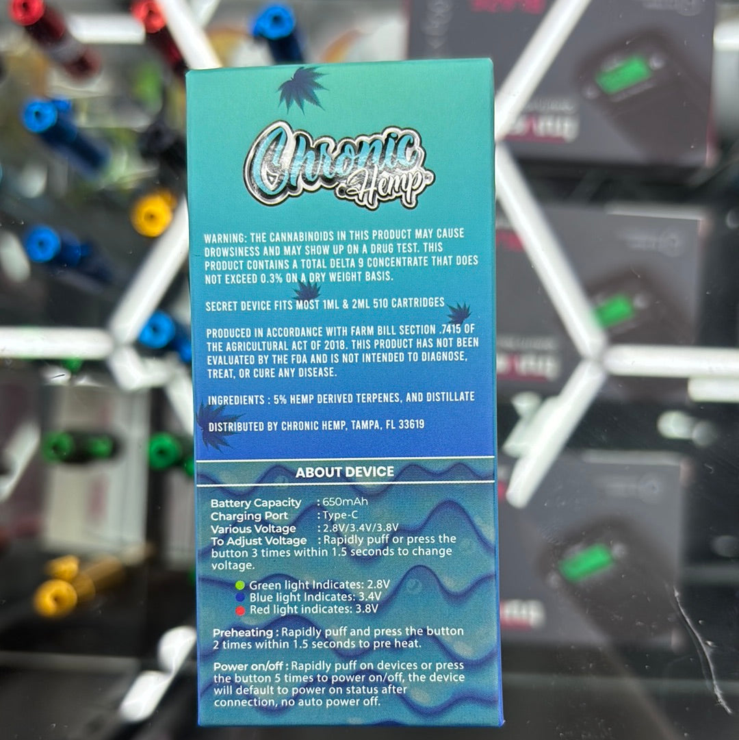 Chronic hemp 2000 MG, berry pie sativa