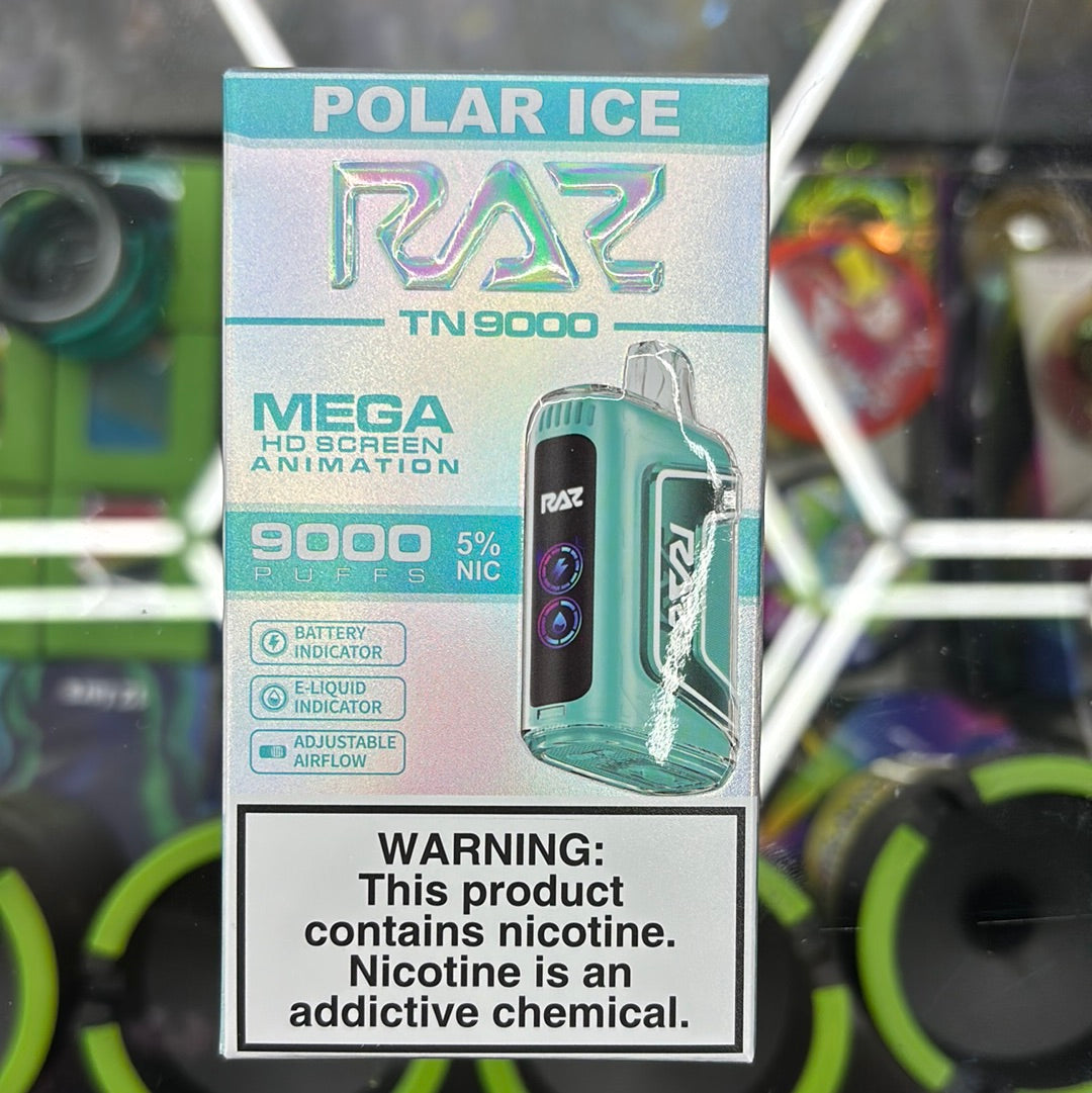 Raz 9000puffs polar ice