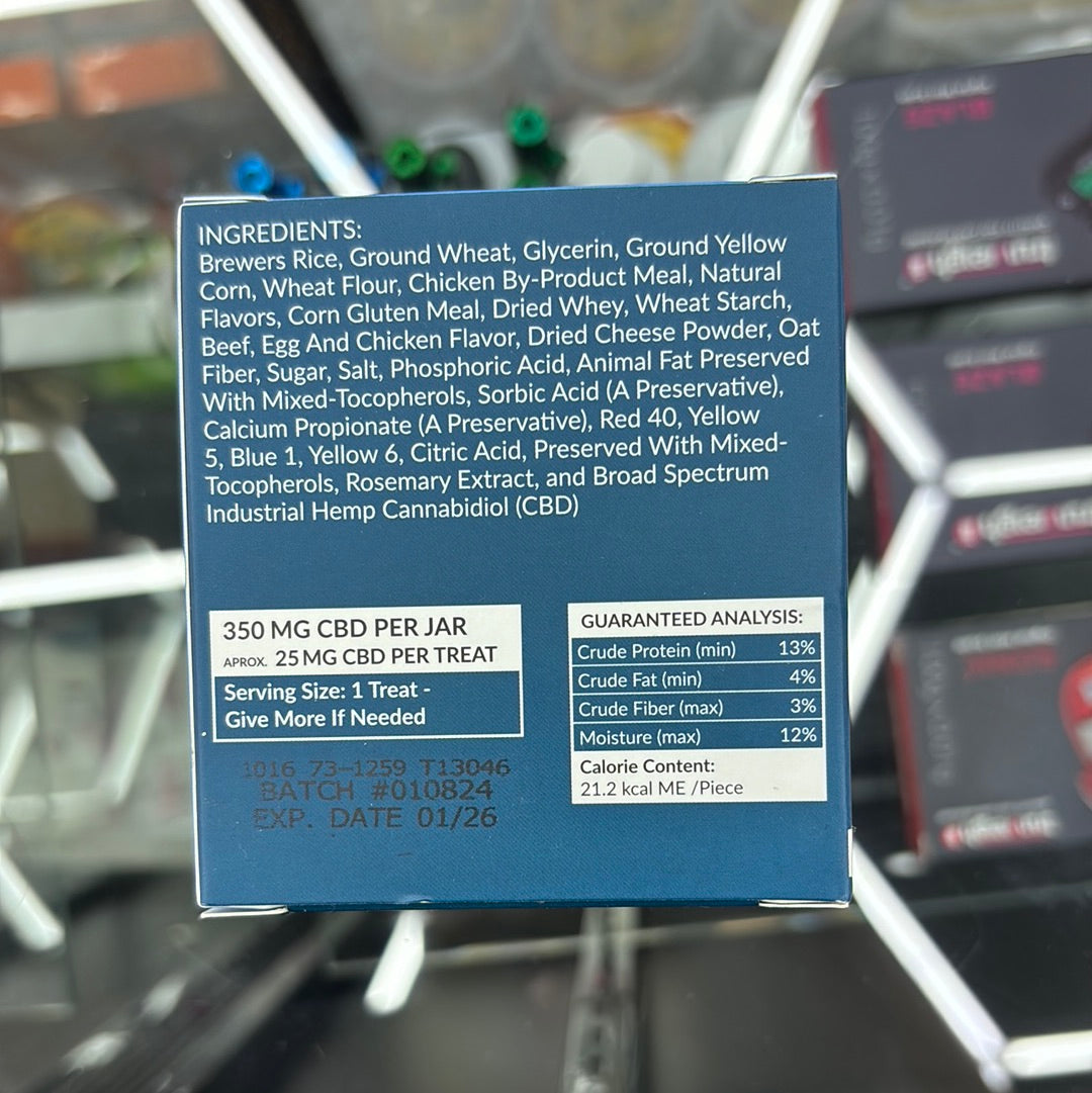 Joy, pets, baked hugs paint and elimination CBD dog treats 350 MG