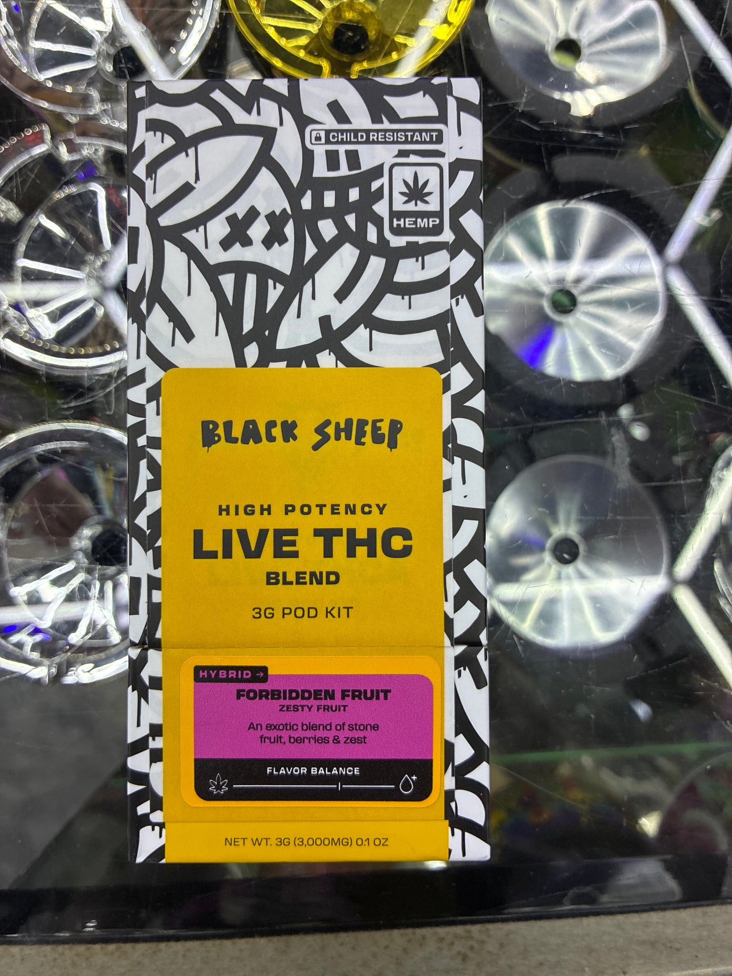 Black sheep live thca blend 3g pod kit hybrid forbidden fruit
