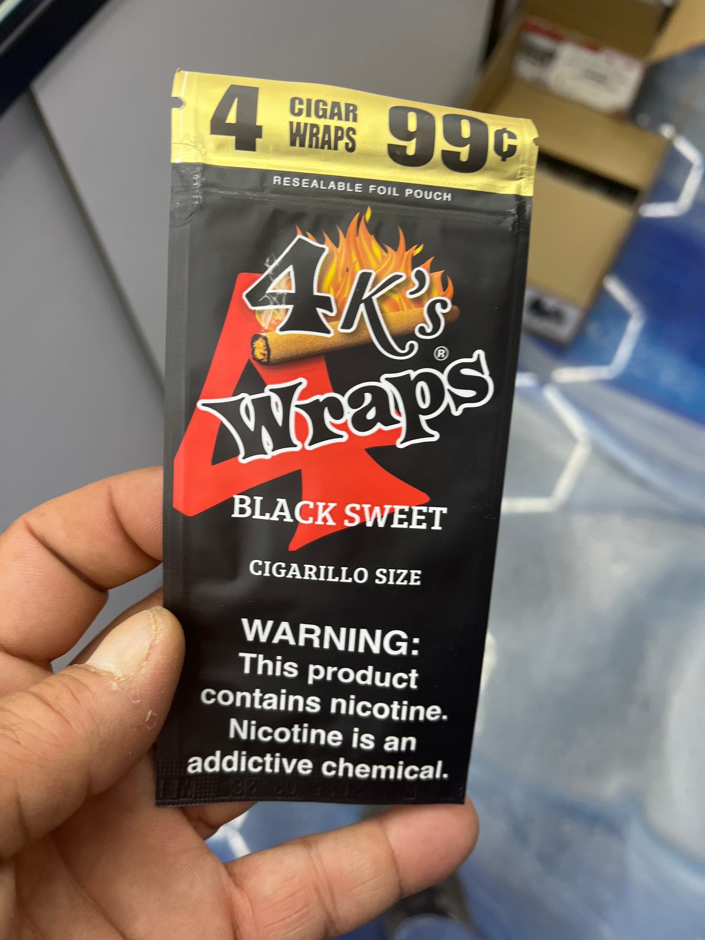 4k wraps black sweet