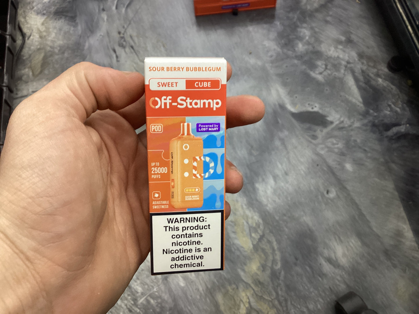 Off stamp sweet cube 25K sour berry bubblegum