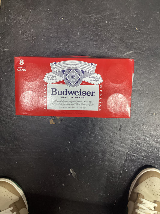 Budweiser 8 pack cans 16 oz