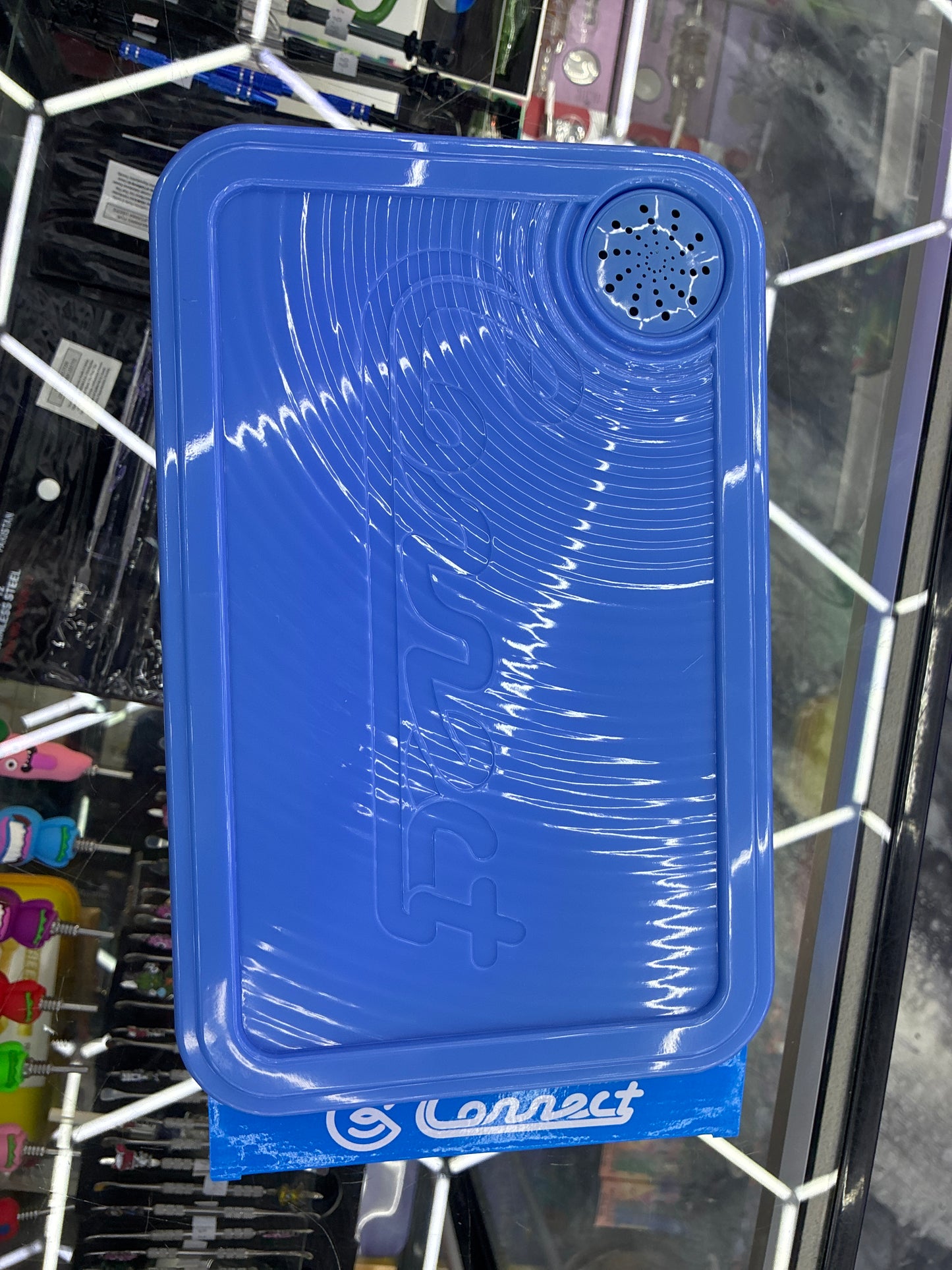 Connect rolling tray Bluetooth speaker + rolling tray blue