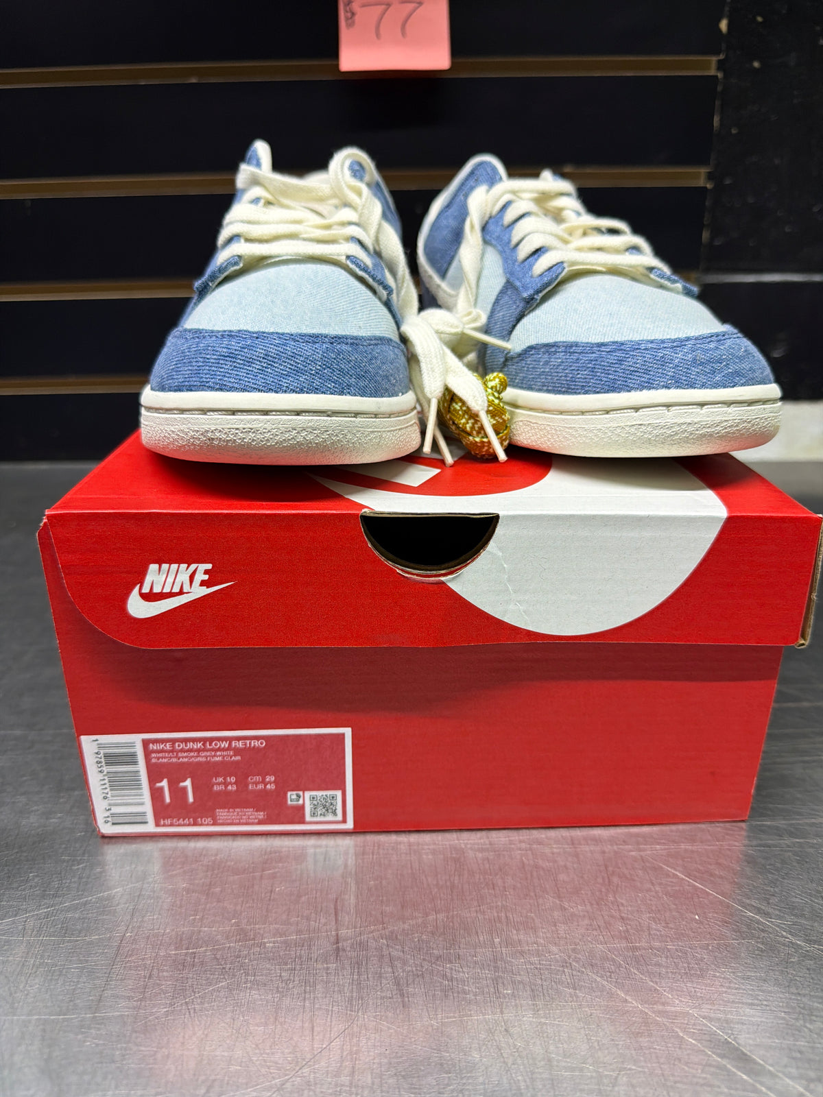 Nike Dunk Low Smokey Blue Denim Size 11