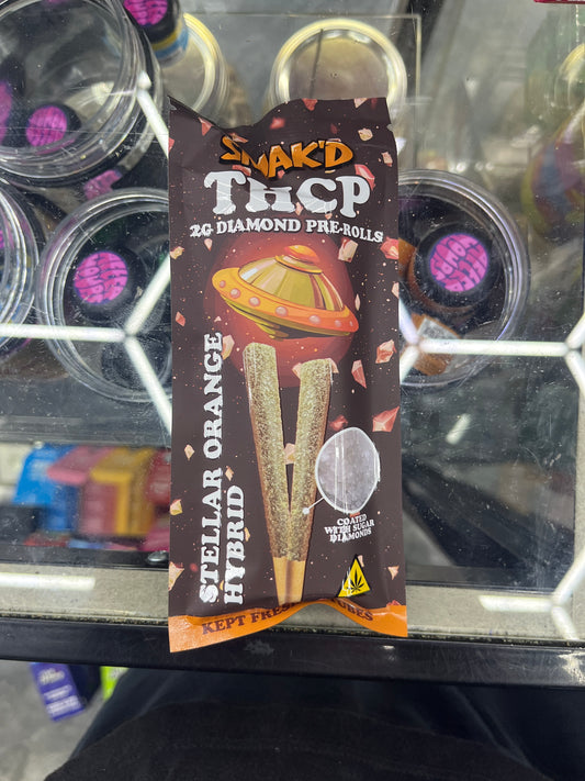 Smakd thcp diamond stellar orange 2g preroll hybrid