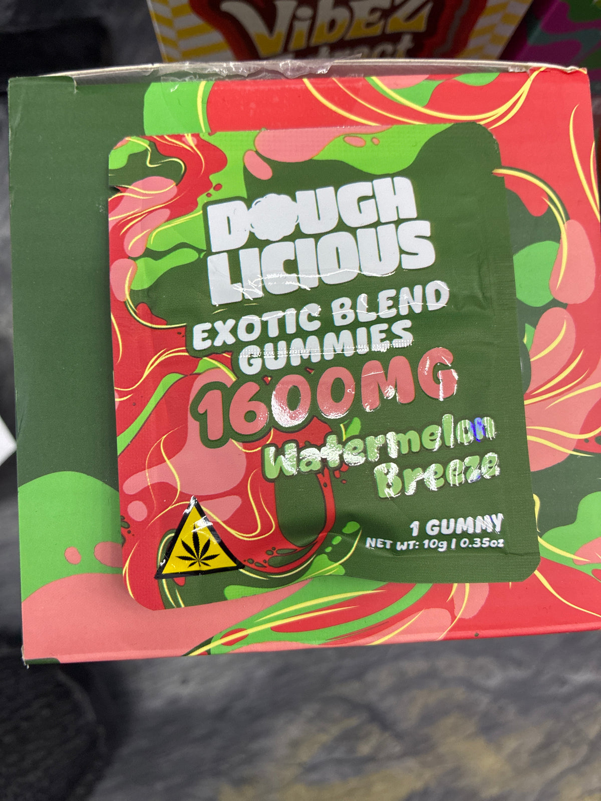 Dough Licious exotic blend gummies 1600mg watermelon breeze 1ct