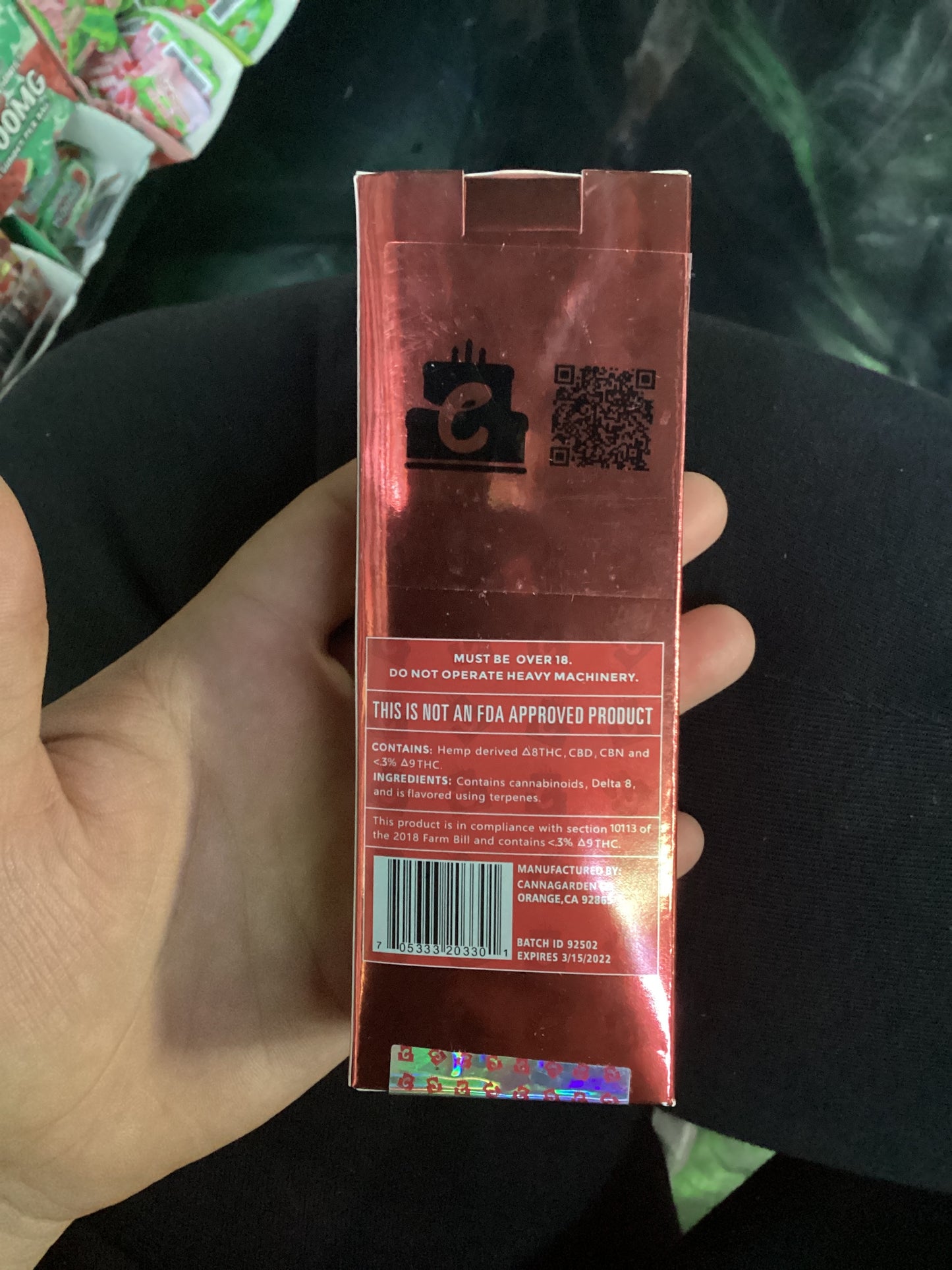 Cake XL delta 8 1G disposable pineapple express sativa