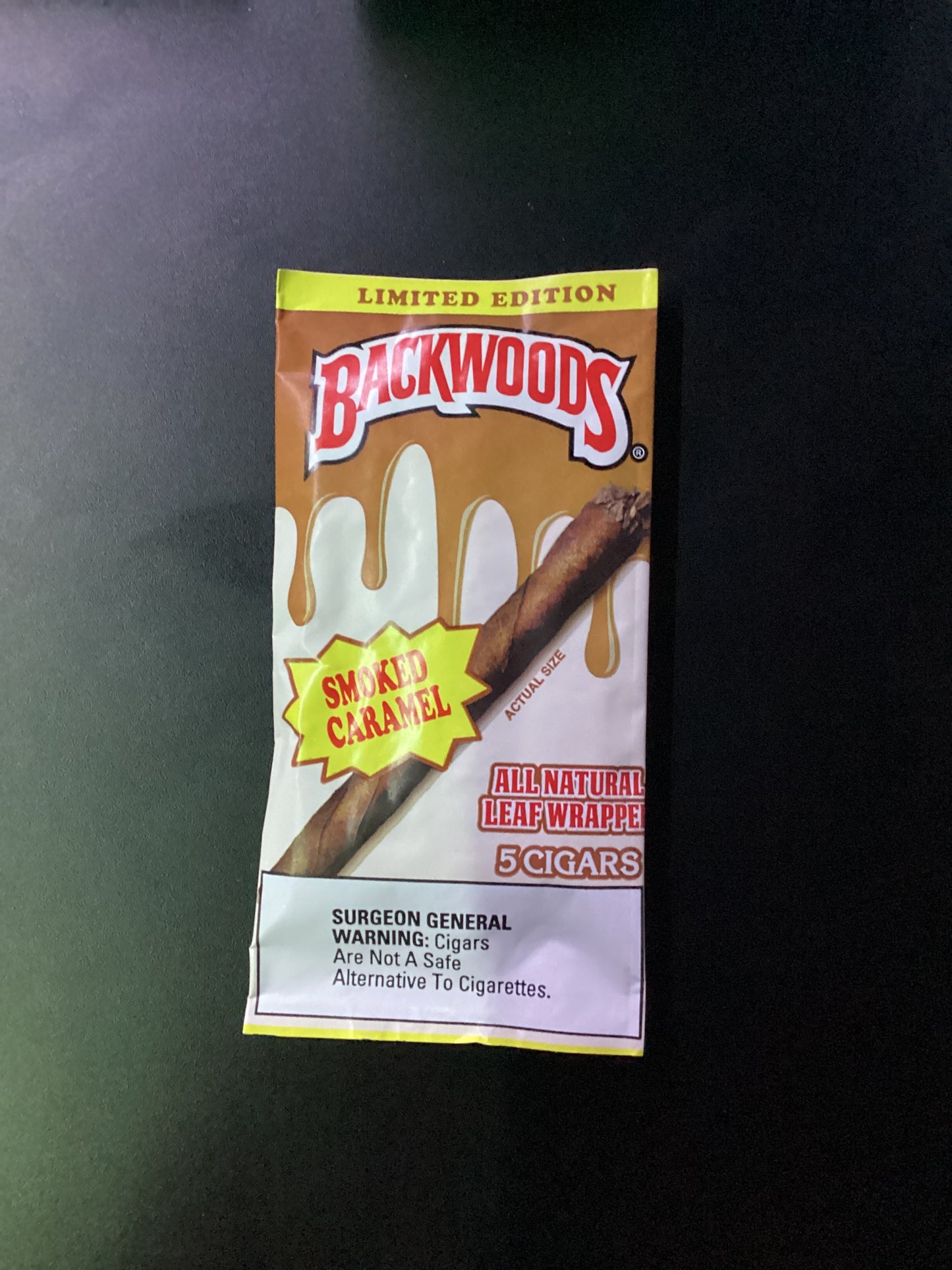 Backwoods 5 cigars smoked caramel limited edition