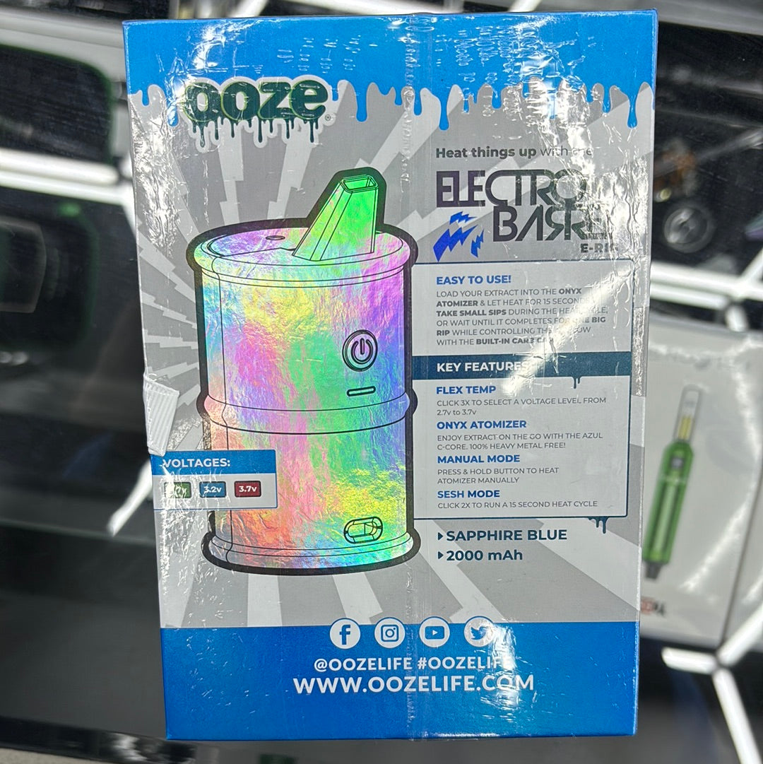 Ooze Electro Barrel E-Rig – C-Core 2000 MAh -blue